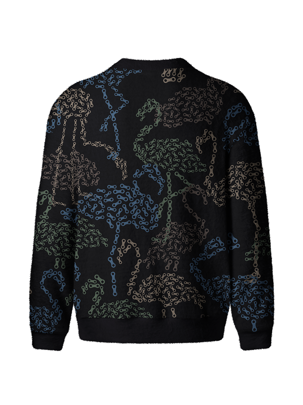 Orionride Chain Flamingos Men's Cardigan Knit Sweaters