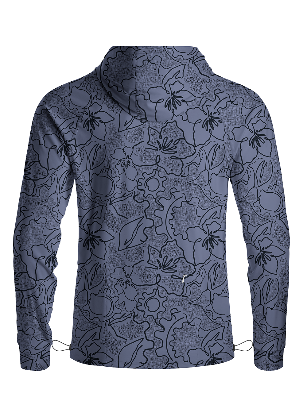 Orionride Tropical Leaves Long Sleeve Cycling Hoodie Shirt
