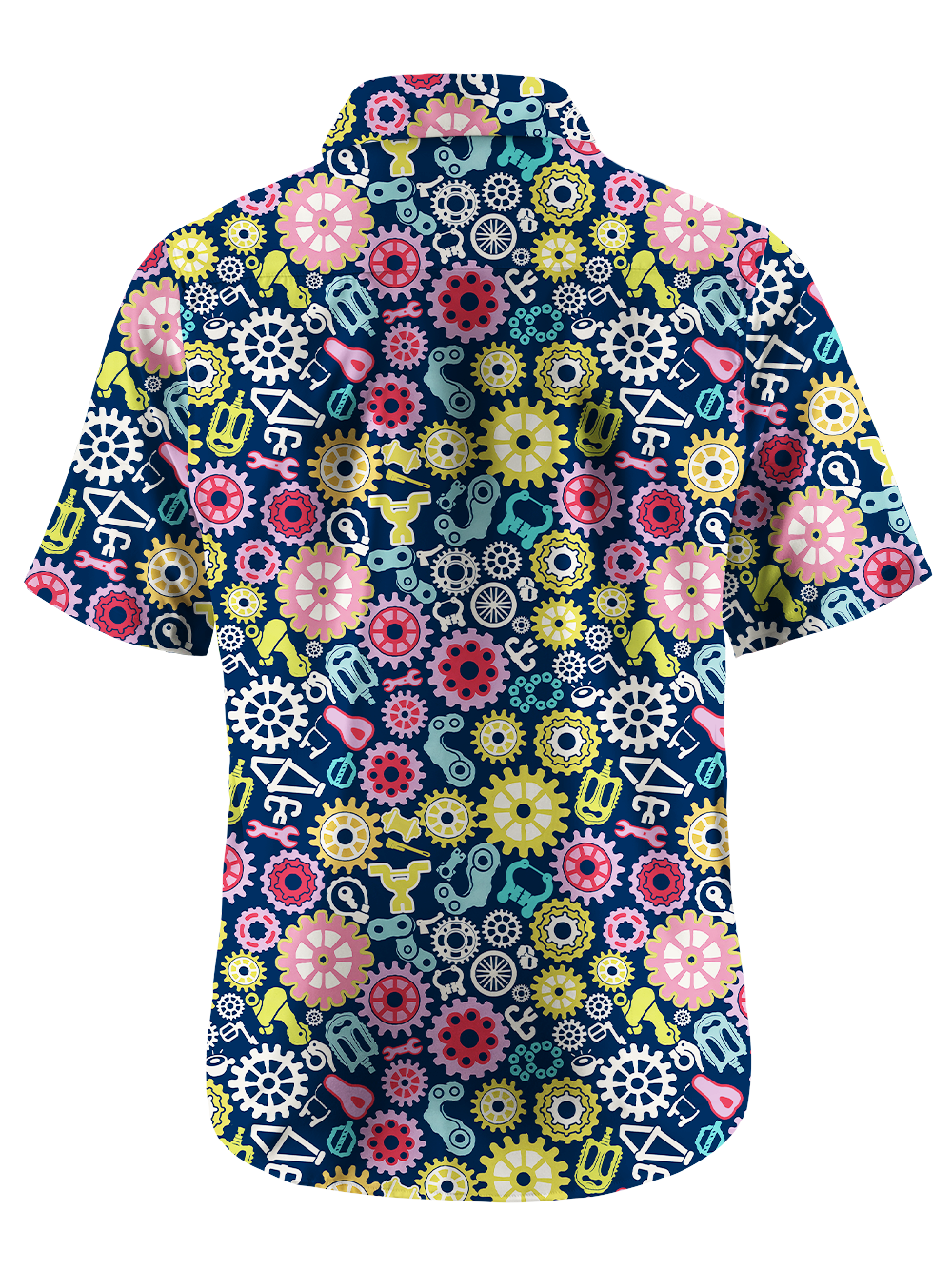 Orionride Colorful Gear Flower Zipper Pockets Ultra Lightweight Short Sleeves Gravel Shirt