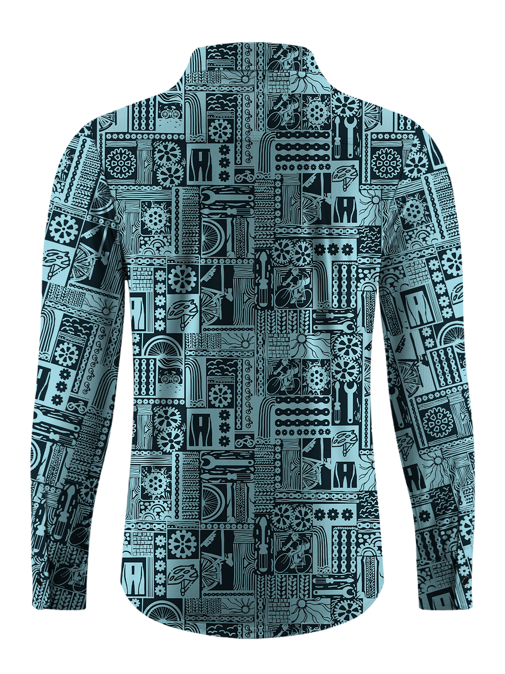 Orionride Cycling Tours Men's Stretchy Breathable Long Sleeve Gravel Shirt