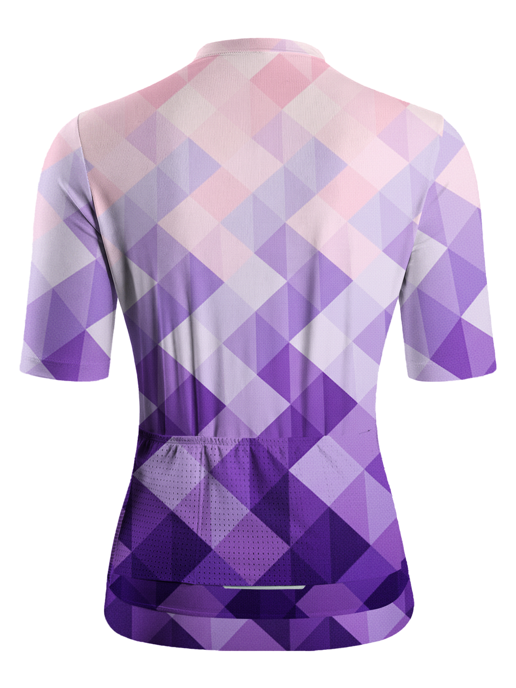 Orionride Diamond Pattern Short Sleeves Women's Jersey