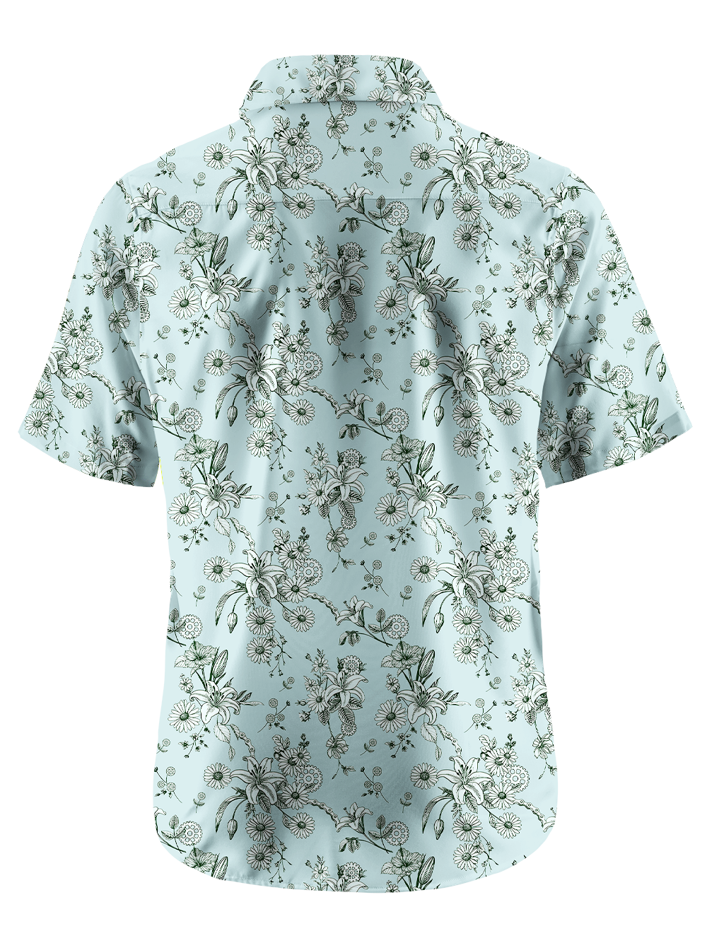 Orionride Blooming Lilies Zipper Pockets Ultra Lightweight Short Sleeves Gravel Shirt