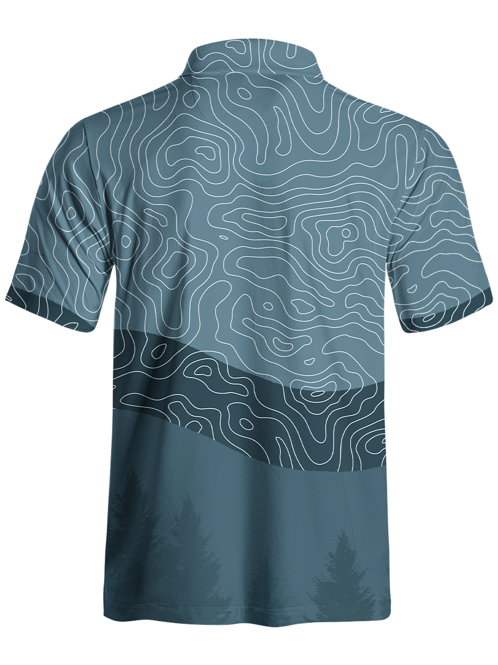 Orionride Challenging Contour Lines Men's Polo Shirt
