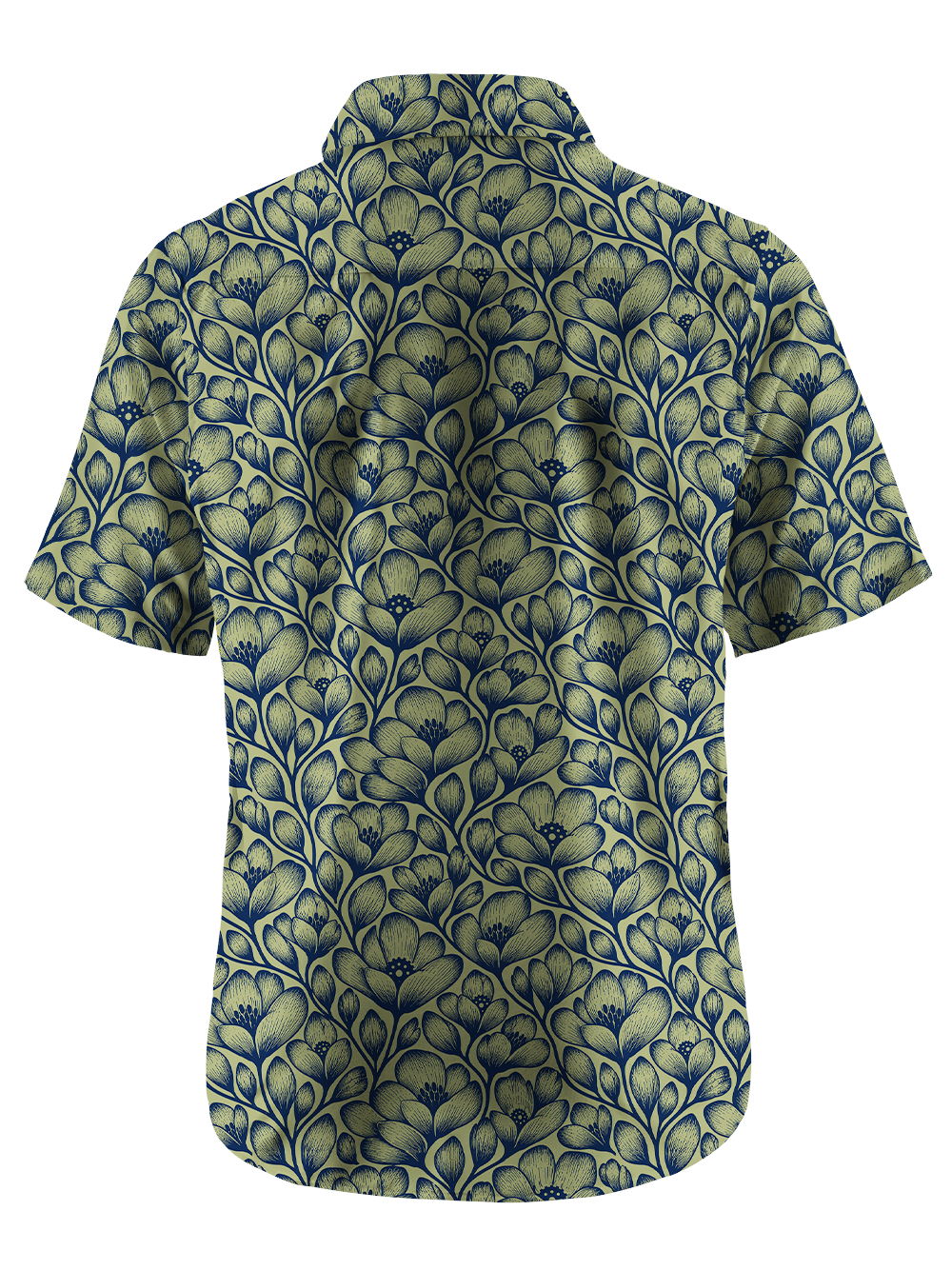 Orionride Flowers Line Zipper Pockets Ultra Lightweight Short Sleeves Gravel Shirt