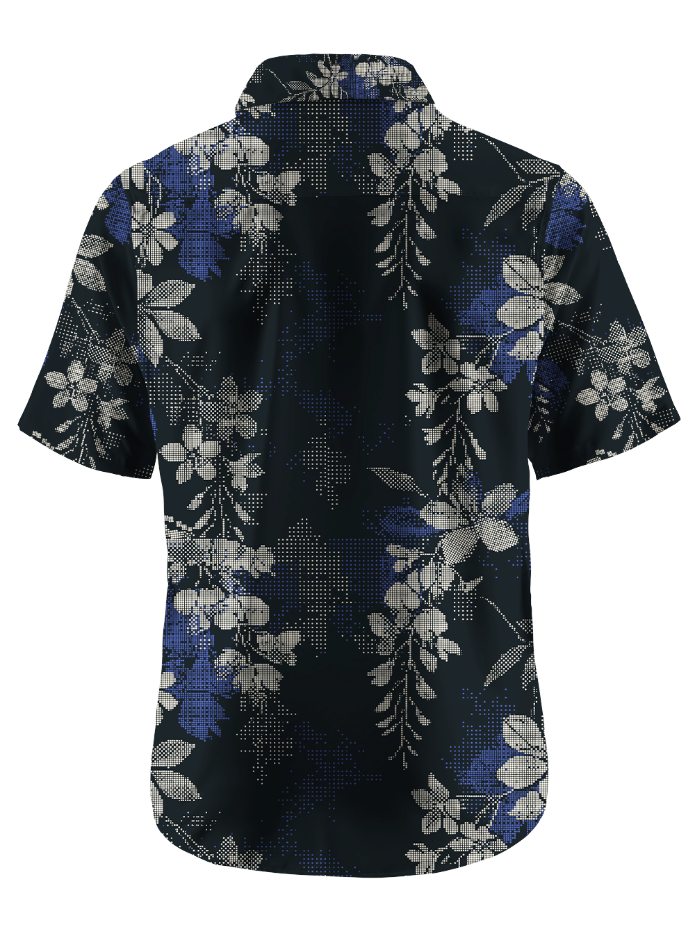 Orionride Pixel Flowers Zipper Pockets Ultra Lightweight Short Sleeves Gravel Shirt