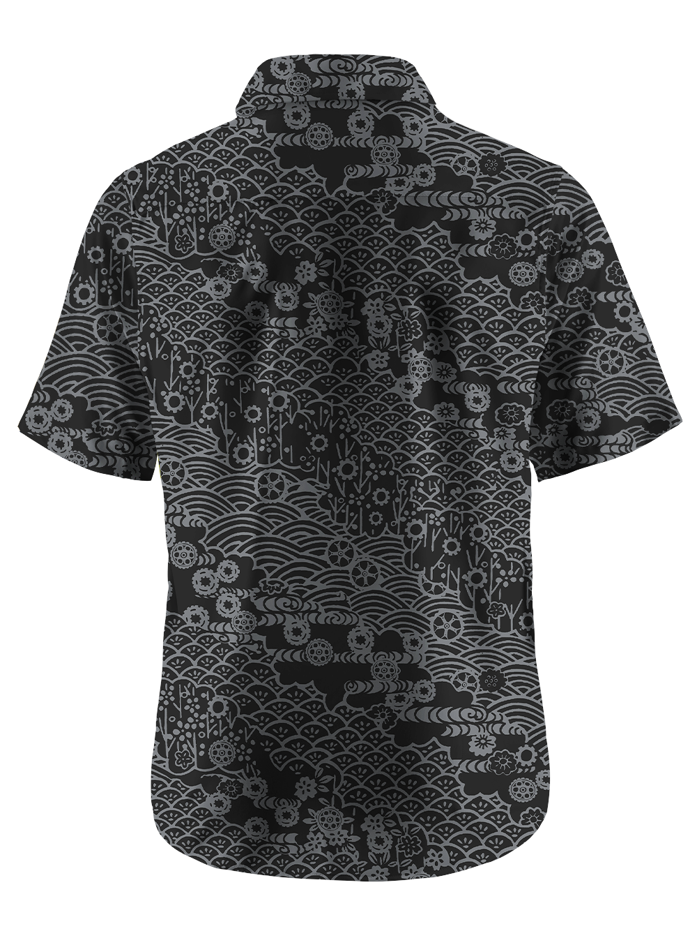 Orionride Fan-shaped Waves Zipper Pockets Ultra Lightweight Short Sleeves Gravel Shirt
