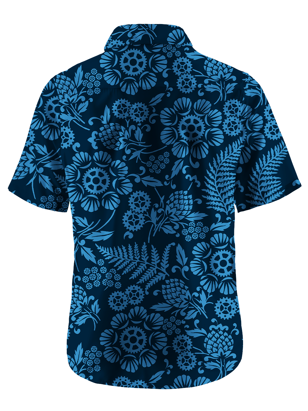 Orionride Vines And Scroll Patterns Zipper Pockets Ultra Lightweight Short Sleeves Gravel Shirt