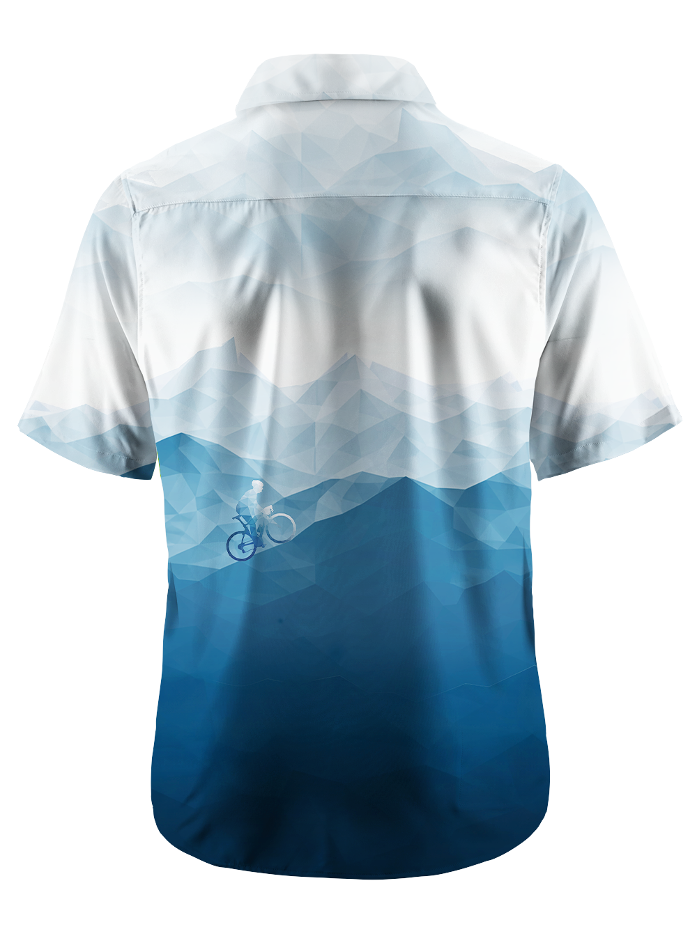 Orionride Snow Mountain Cycling Zipper Pockets Ultra Lightweight Short Sleeves Gravel Shirt