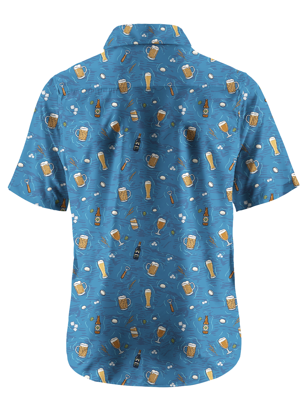 Orionride Beer Lovers Zipper Pockets Ultra Lightweight Short Sleeves Gravel Shirt