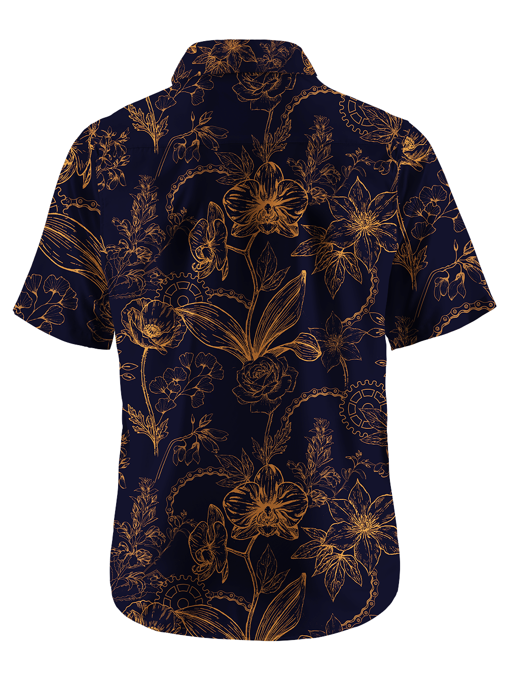 Orionride Golden Daffodils Zipper Pockets Ultra Lightweight Short Sleeves Gravel Shirt