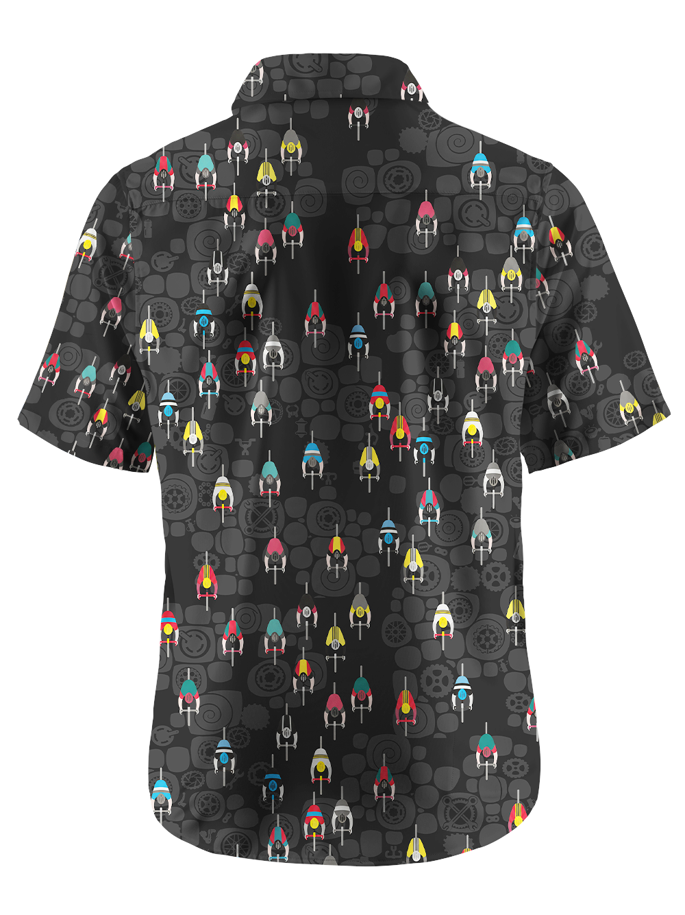 Orionride The World Of Cyclists Zipper Pockets Ultra Lightweight Short Sleeves Gravel Shirt