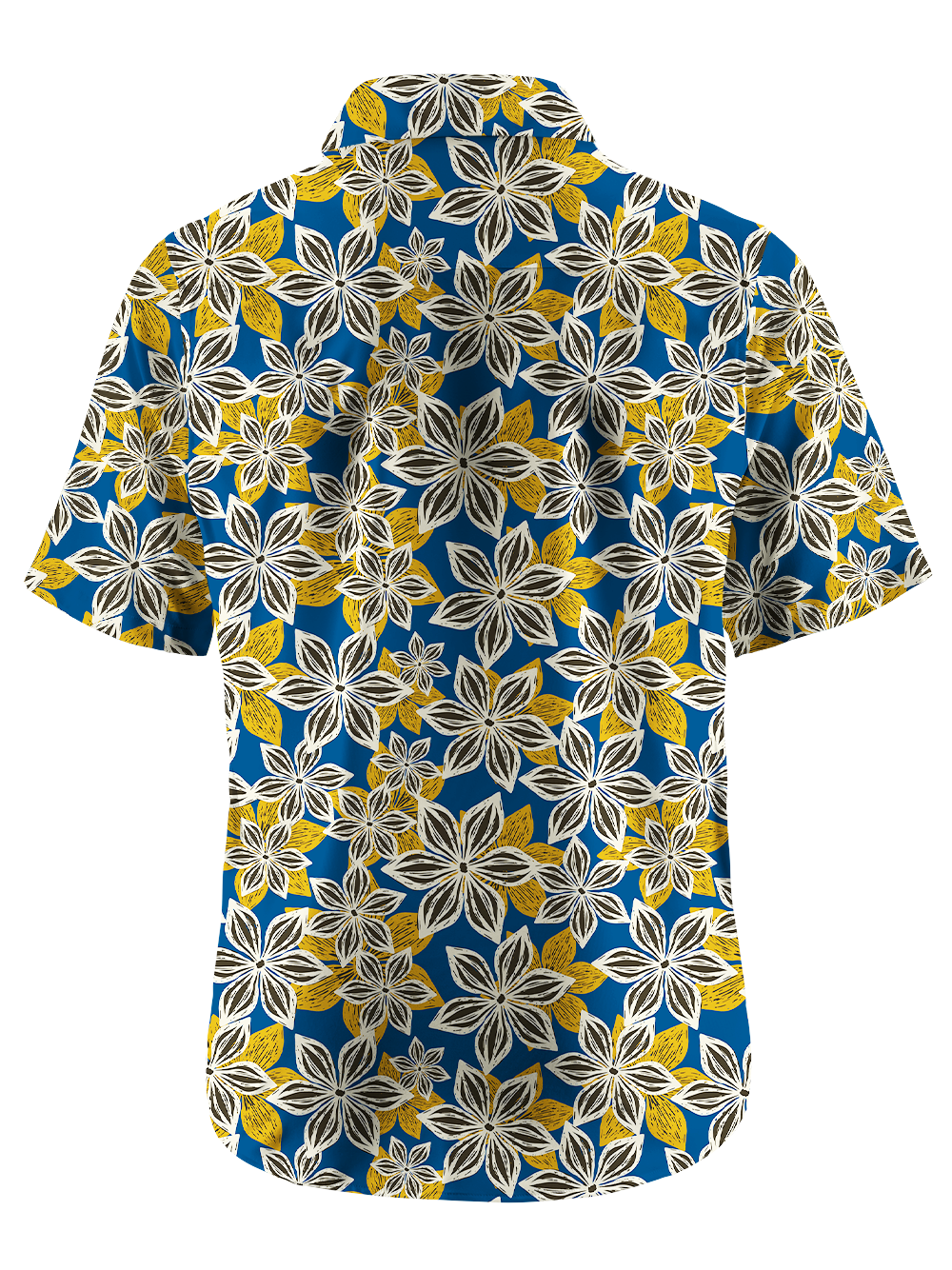 Orionride Floral Texture Zipper Pockets Ultra Lightweight Short Sleeves Gravel Shirt