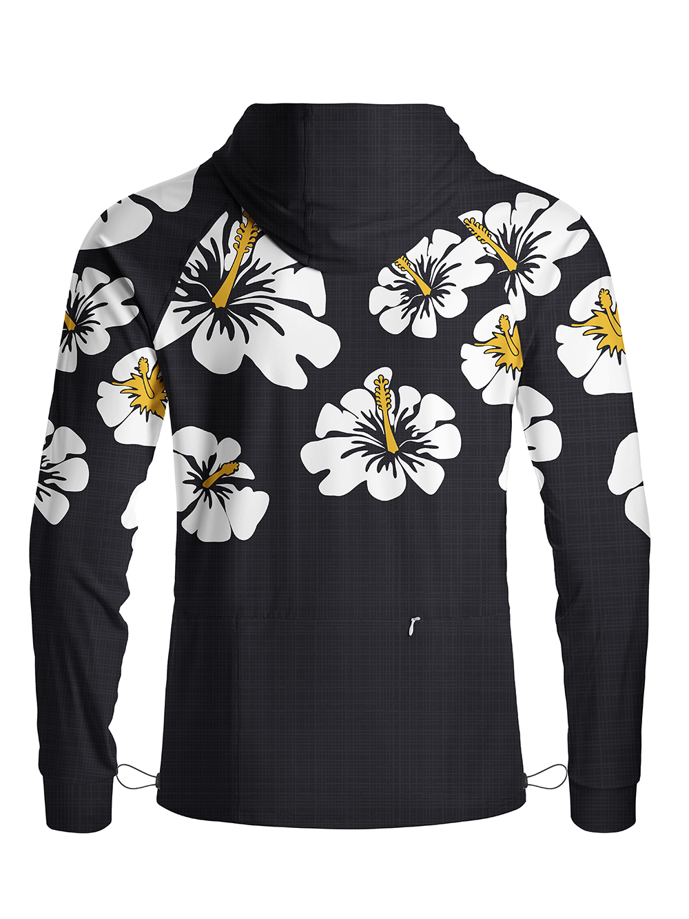 Orionride Hibiscus Flowers Bloom Long Sleeve Cycling Hoodie Shirt