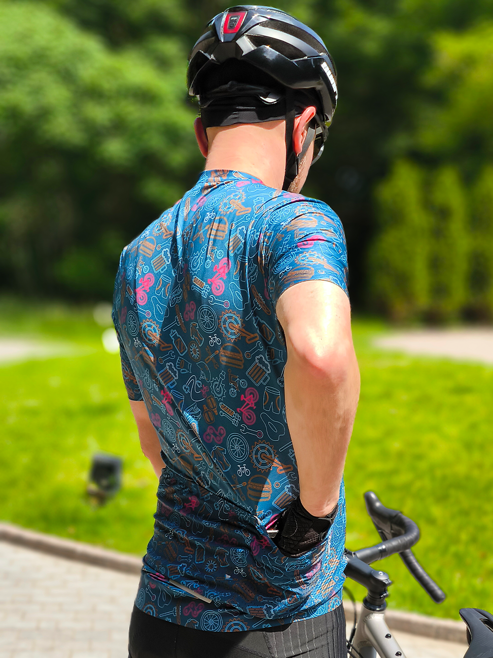Orionride Short Sleeves Weekend BBQ Cycling Jersey