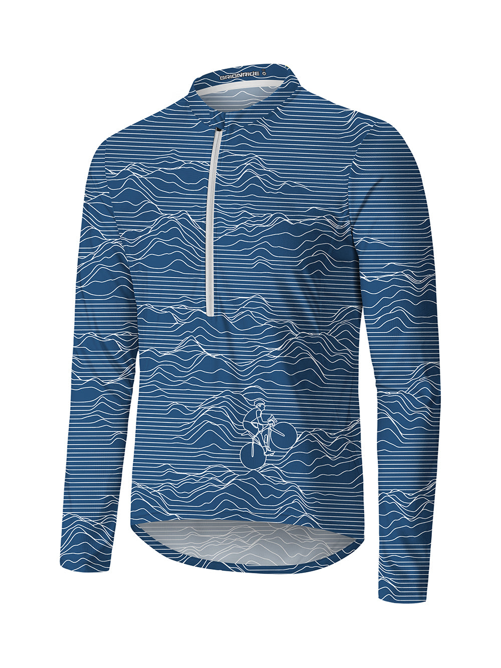 Orionride Cycling Travels Long Sleeve Half Zipper Mountain Bike Jersey
