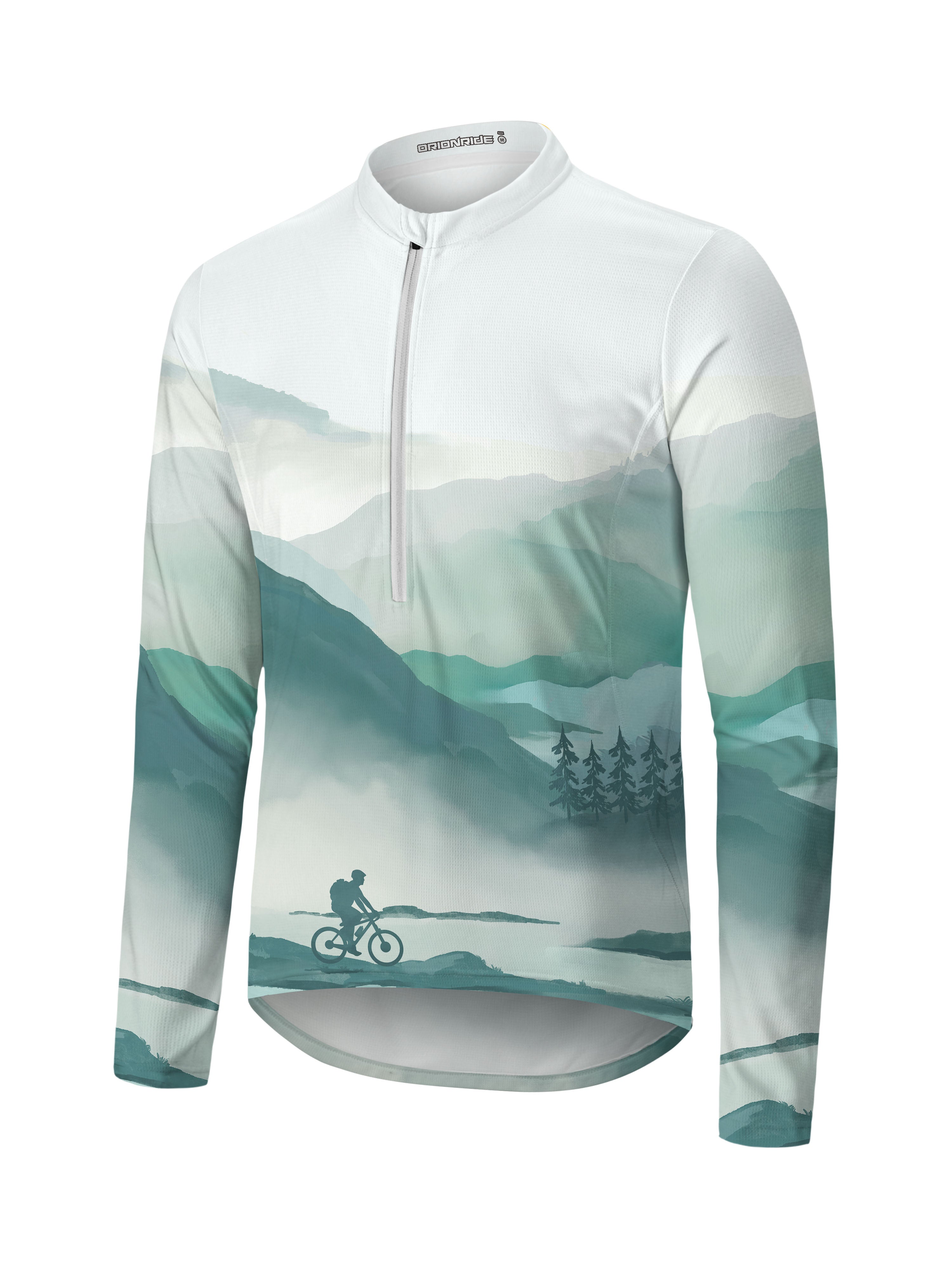 Orionride Mountain Adventure Long Sleeve Half Zipper Mountain Bike Jersey