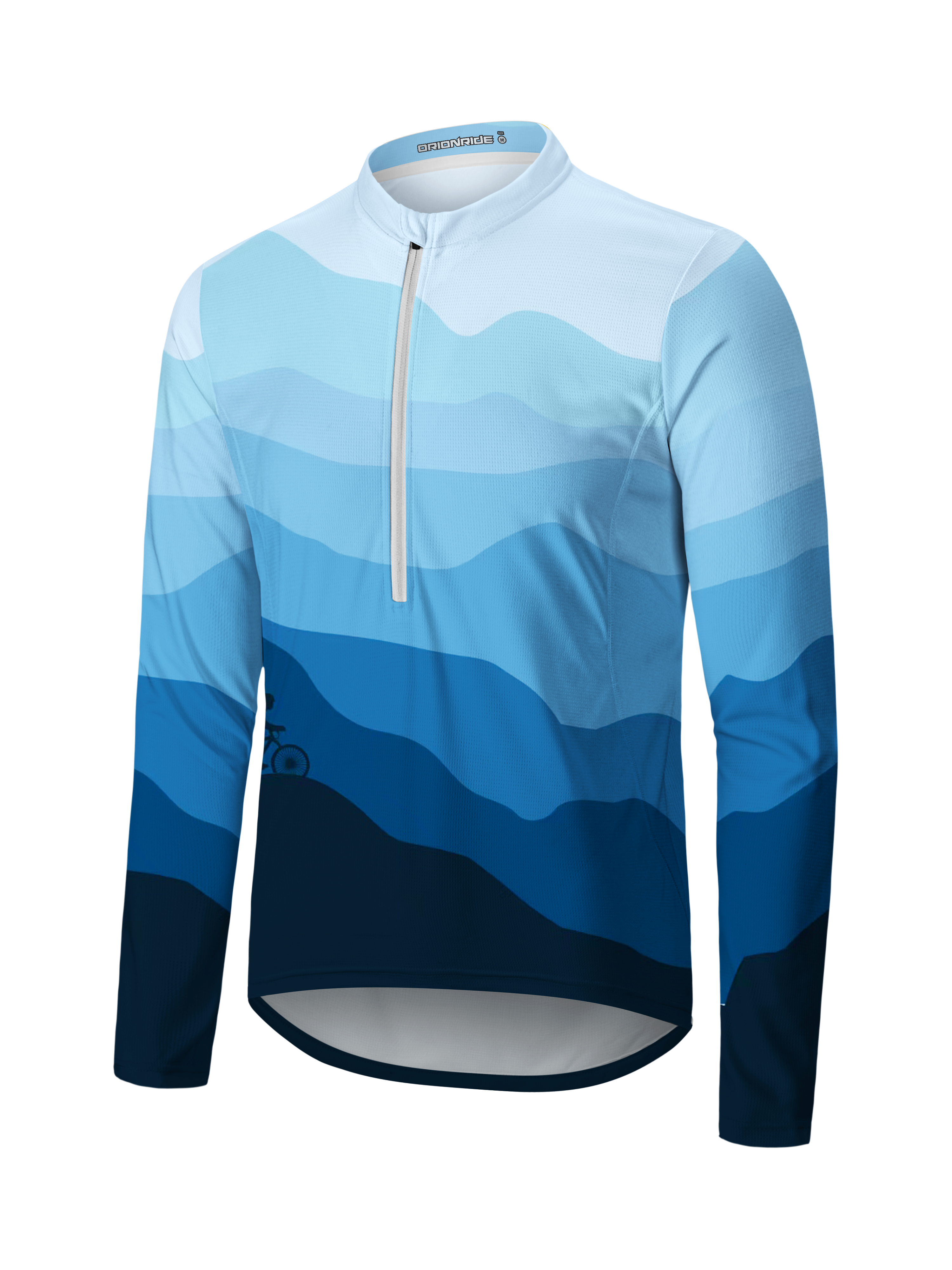 Orionride Free Sunset Long Sleeve Half Zipper Mountain Bike Jersey