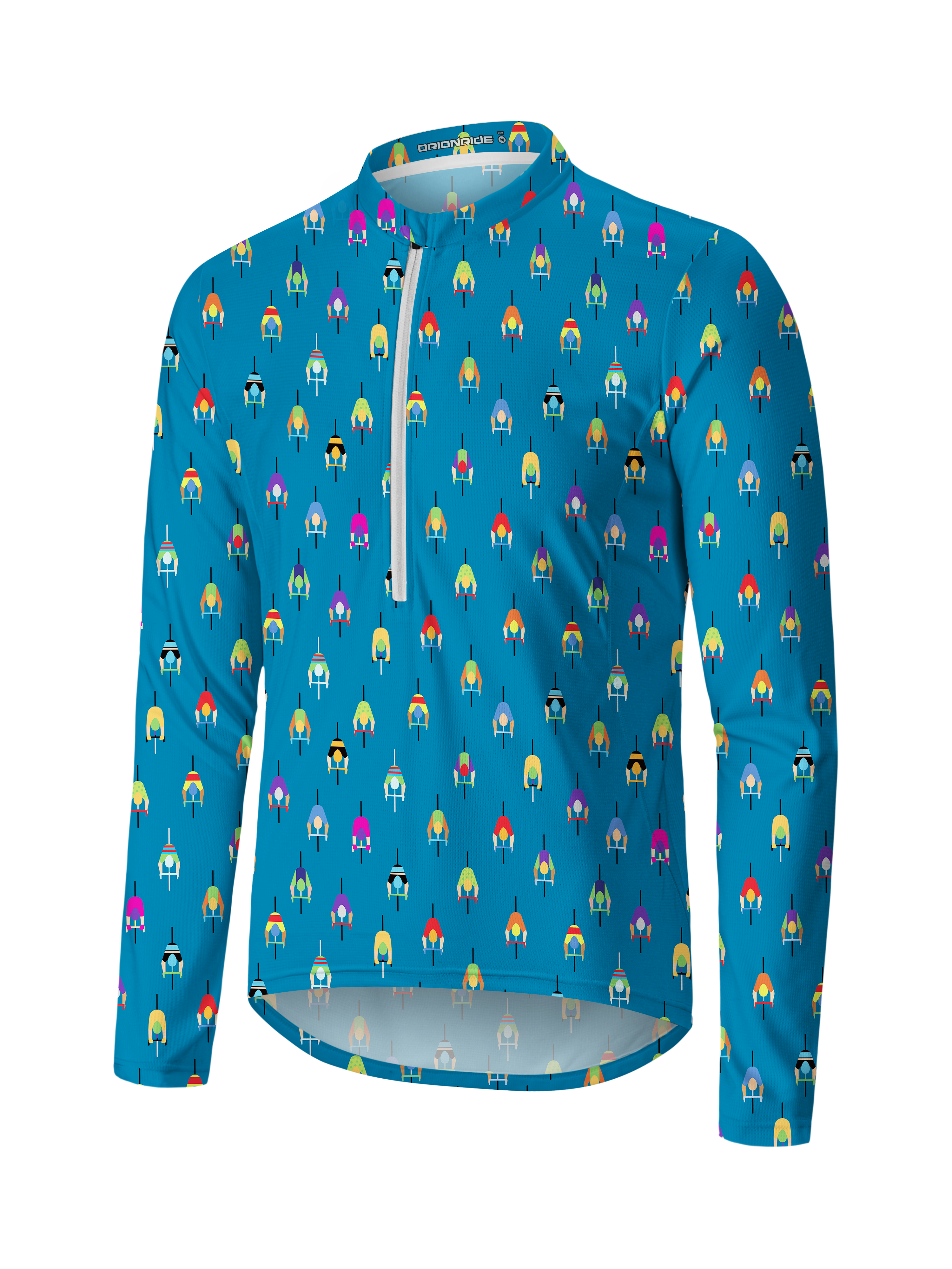 Orionride Urban Cycling Long Sleeve Half Zipper Mountain Bike Jersey