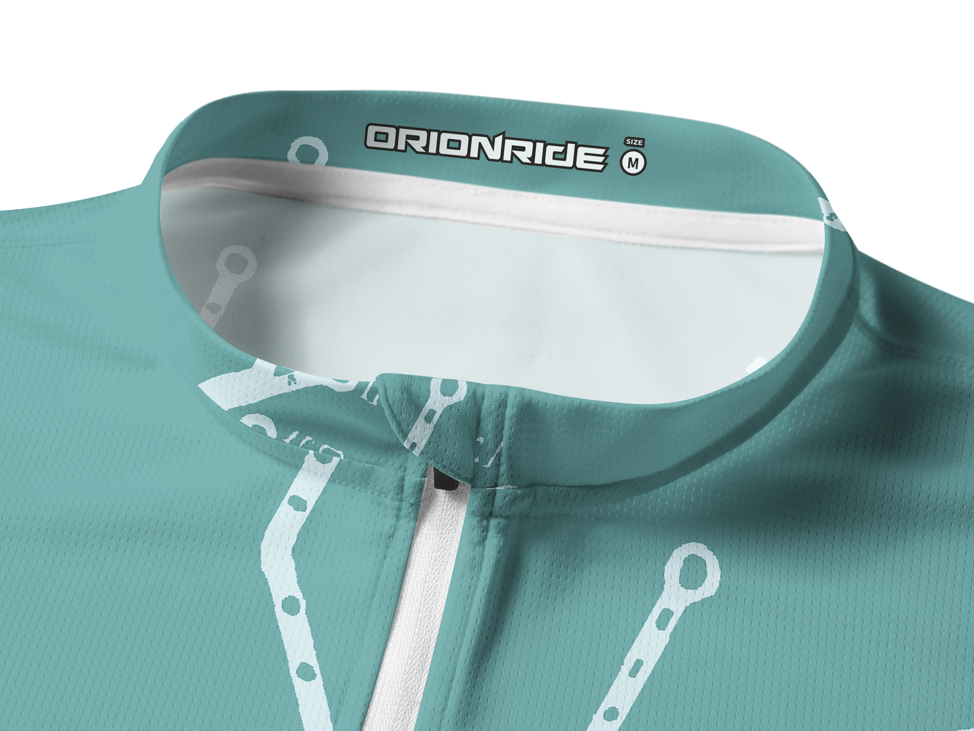 Orionride Green Trail Long Sleeve Half Zipper Mountain Bike Jersey