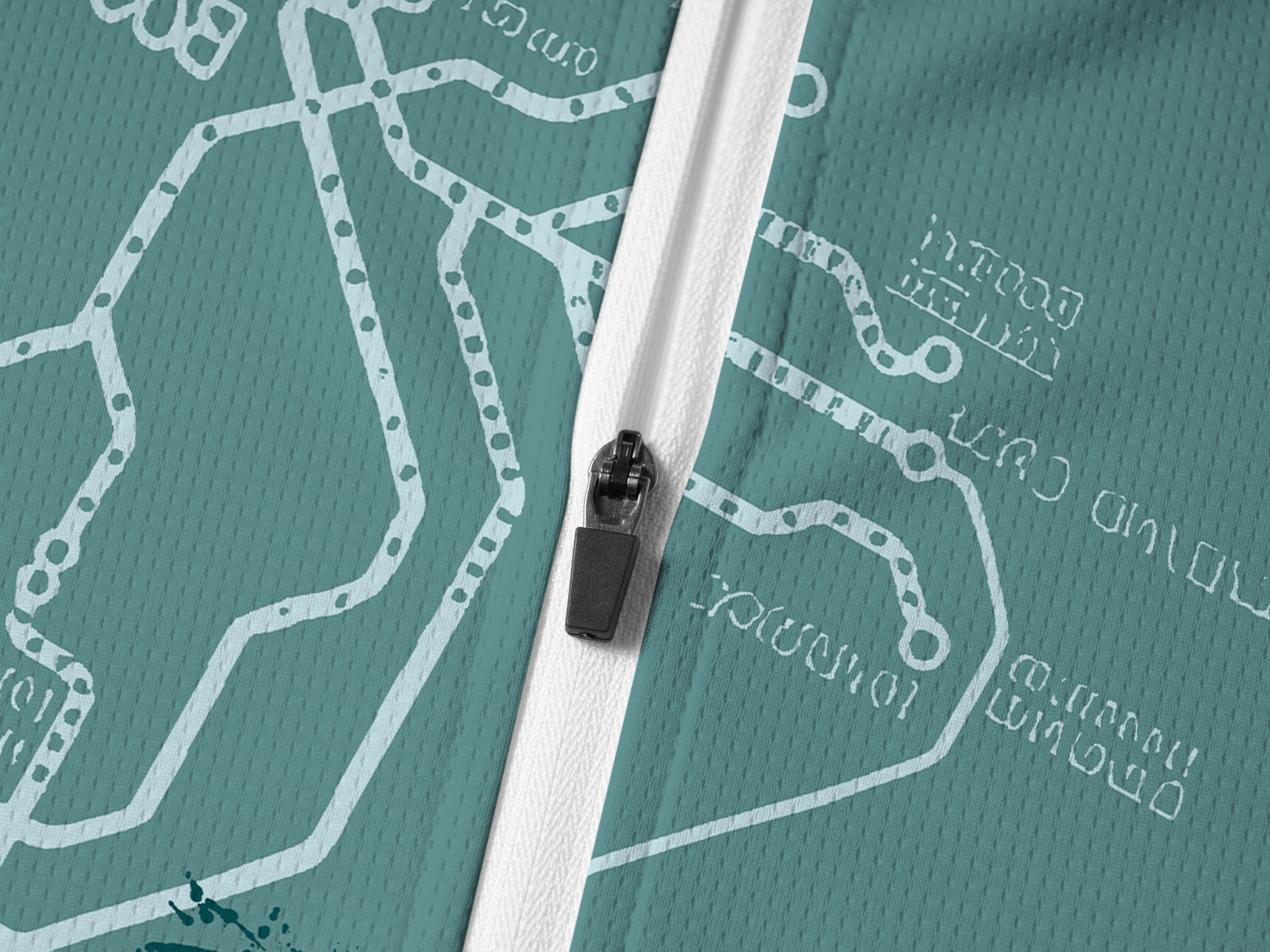 Orionride Green Trail Long Sleeve Half Zipper Mountain Bike Jersey