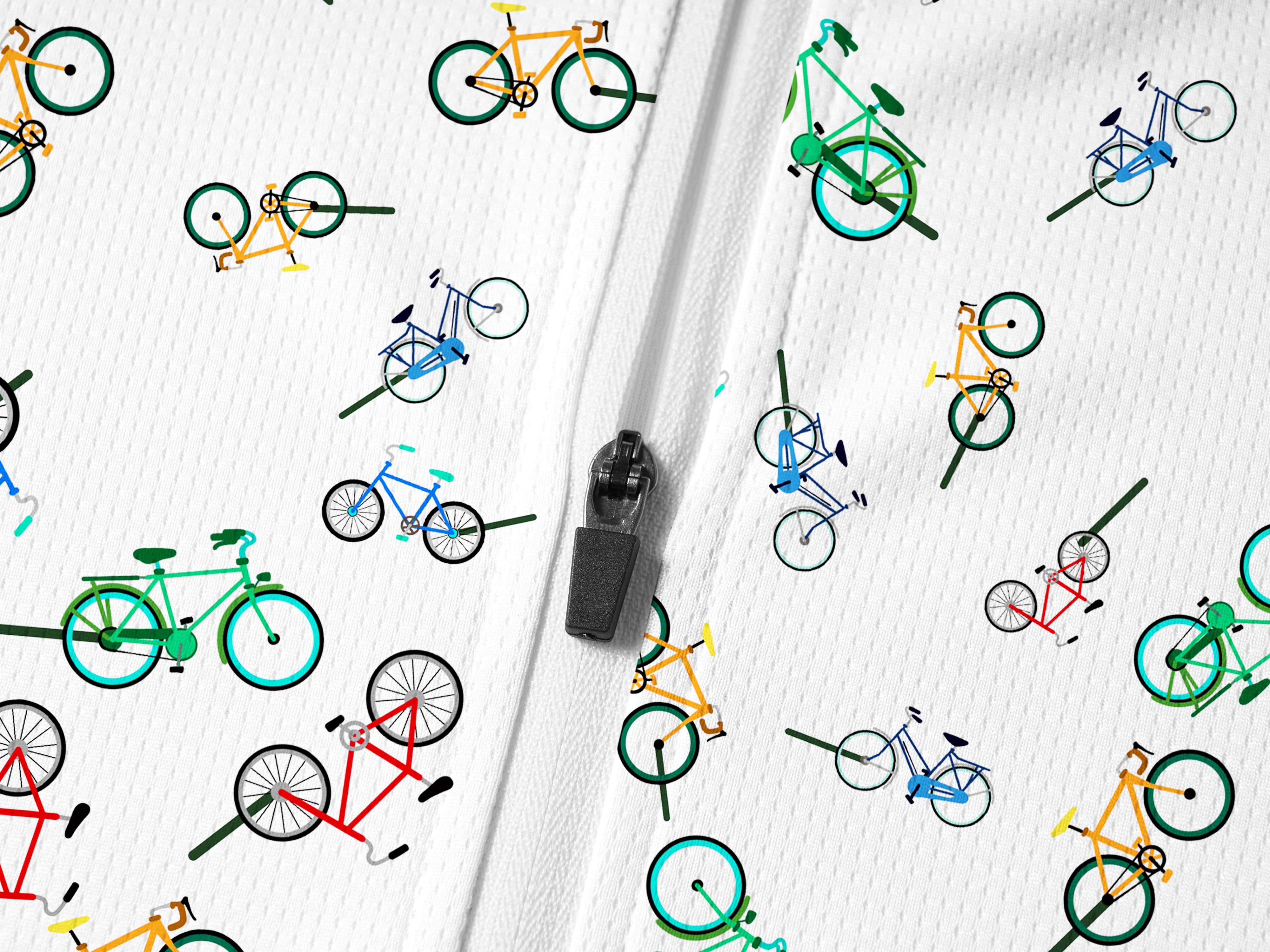 Orionride Dandelion Bike Long Sleeve Half Zipper Mountain Bike Jersey
