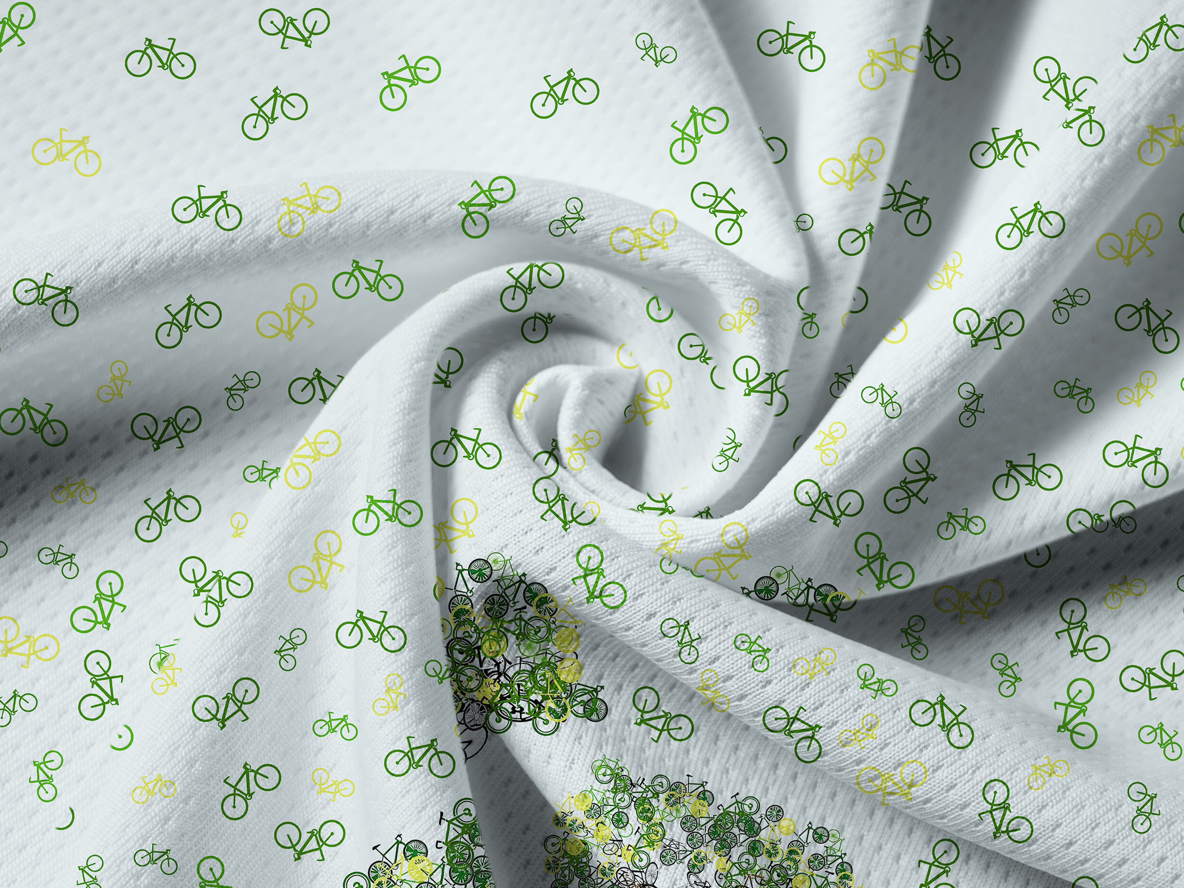 Orionride Bicycle Tree Art Long Sleeve Half Zipper Mountain Bike Jersey