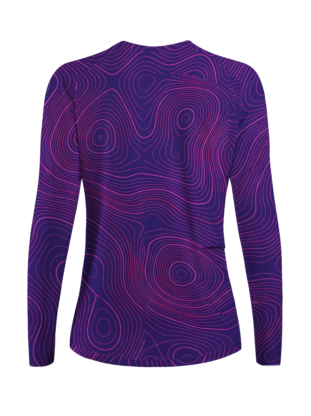 Orionride Purple Topographic Lines Women's Quick Dry Downhill Jersey
