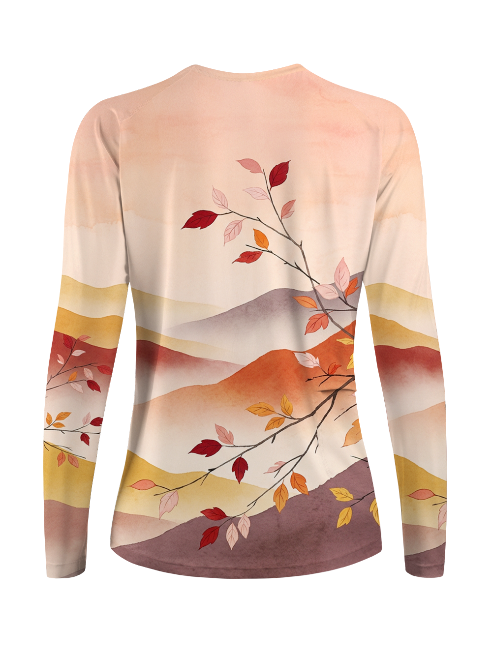Orionride Dusk Color Leaf Women's Quick Dry Downhill Jersey