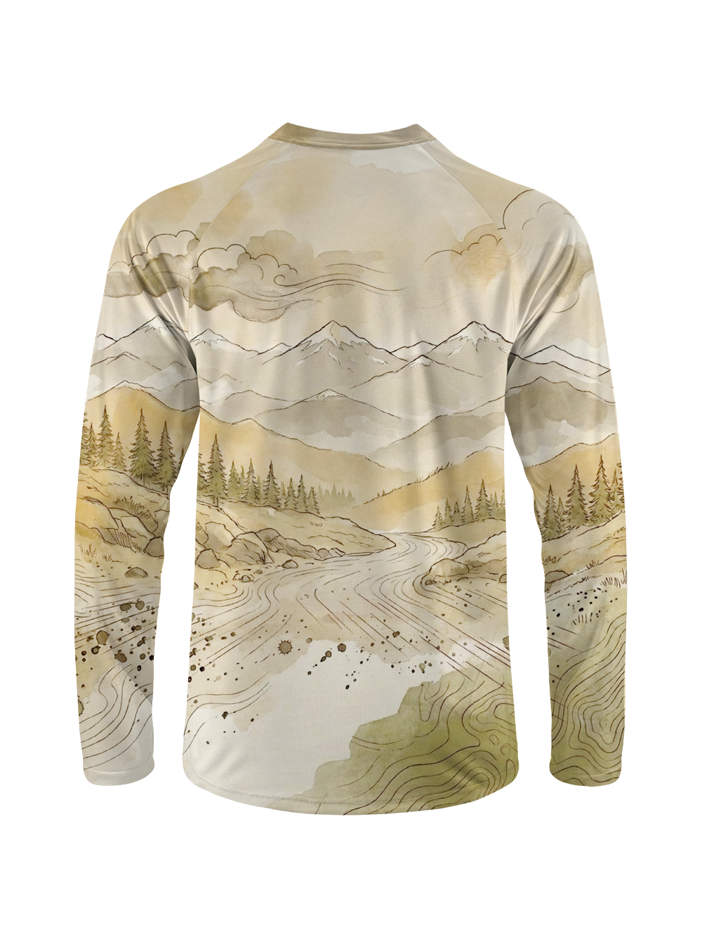 Orionride Ink Contour Long Sleeve Downhill Jersey