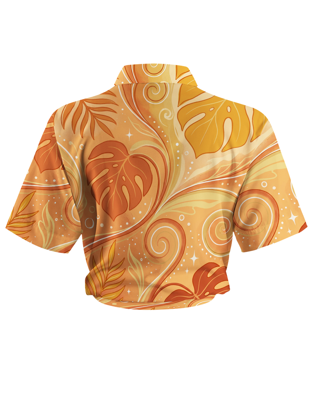Orionride Monstera Leaf Shape Zipper Pockets Ultra Lightweight Short Sleeves Women's Gravel Shirt