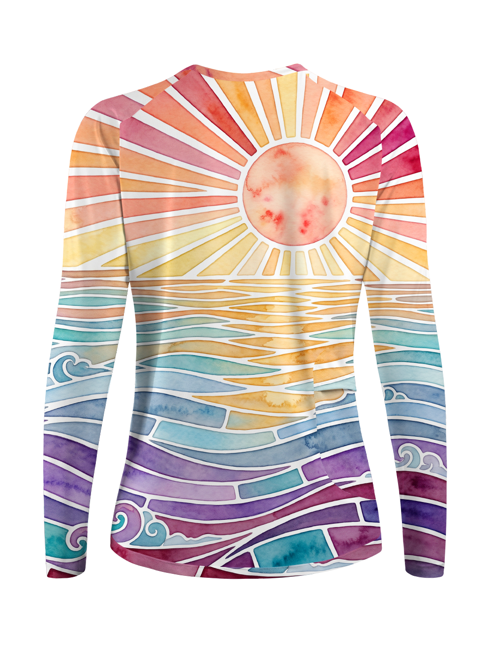 Orionride Colorful Sunset Women's Quick Dry Downhill Jersey