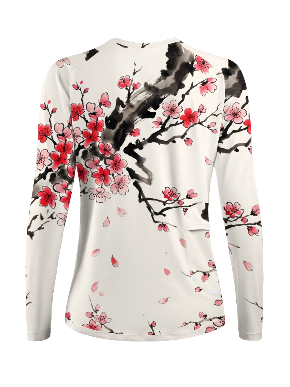 Orionride Ink-Wash Peach Blossoms Women's Quick Dry Downhill Jersey