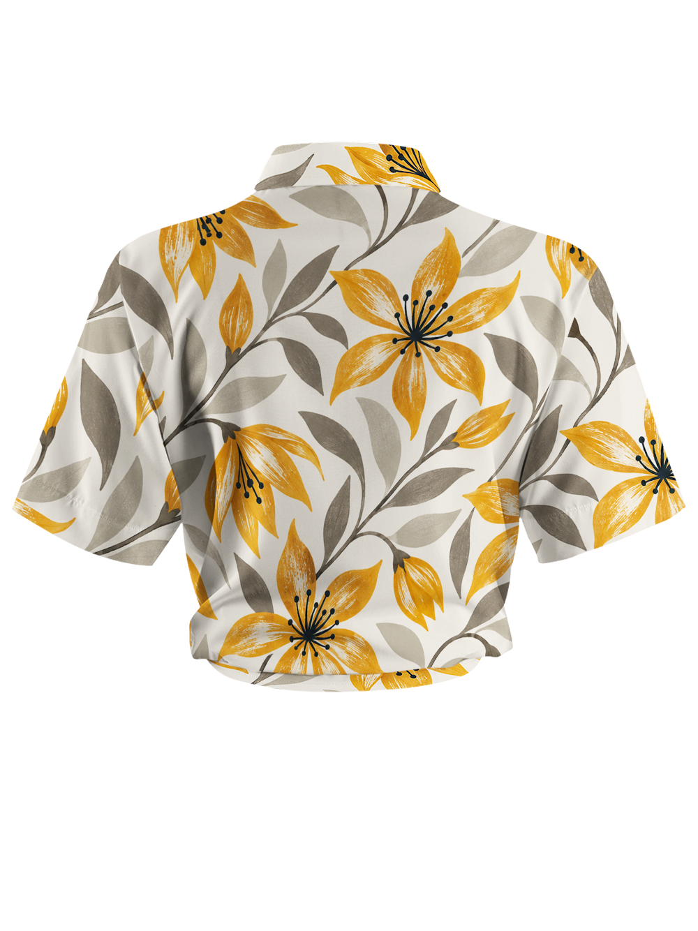 Orionride Autumn Blooms Zipper Pockets Ultra Lightweight Short Sleeves Women's Gravel Shirt