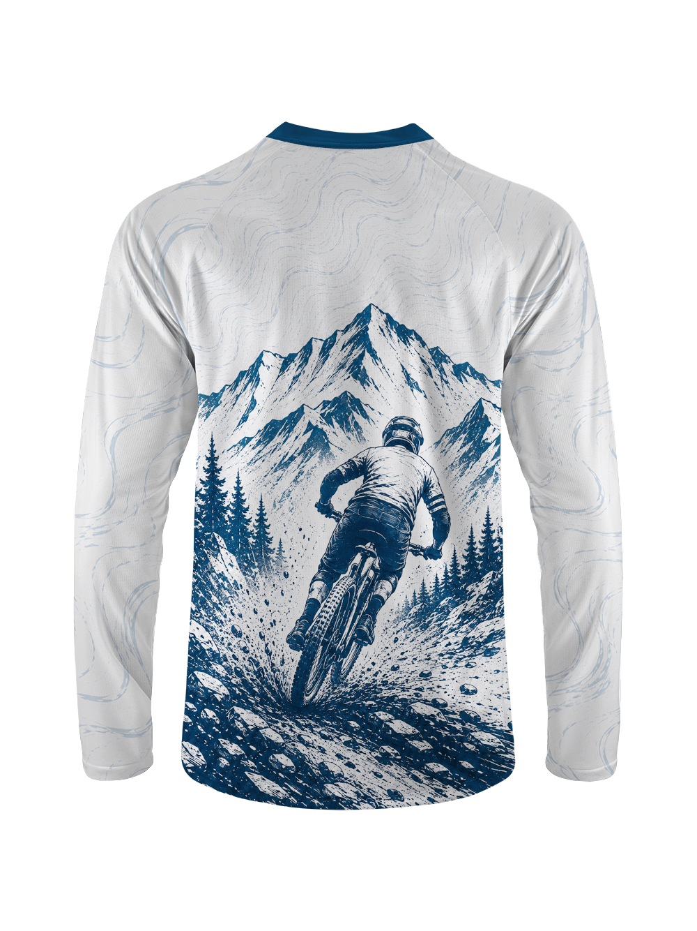 Orionride Tall Pine Forest Long Sleeve Downhill Jersey