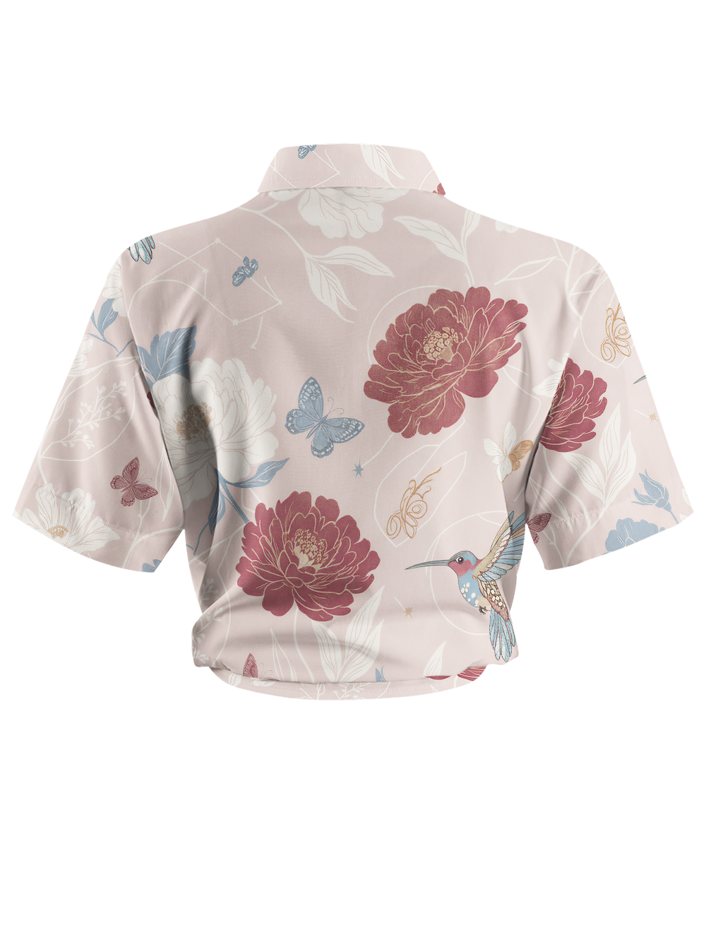 Orionride Dusty Rose Zipper Pockets Ultra Lightweight Short Sleeves Women's Gravel Shirt