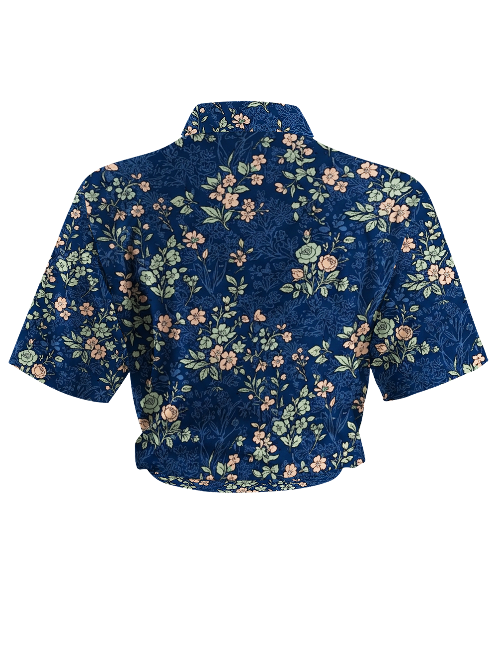 Orionride Midnight Floral Garden Zipper Pockets Ultra Lightweight Short Sleeves Women's Gravel Shirt