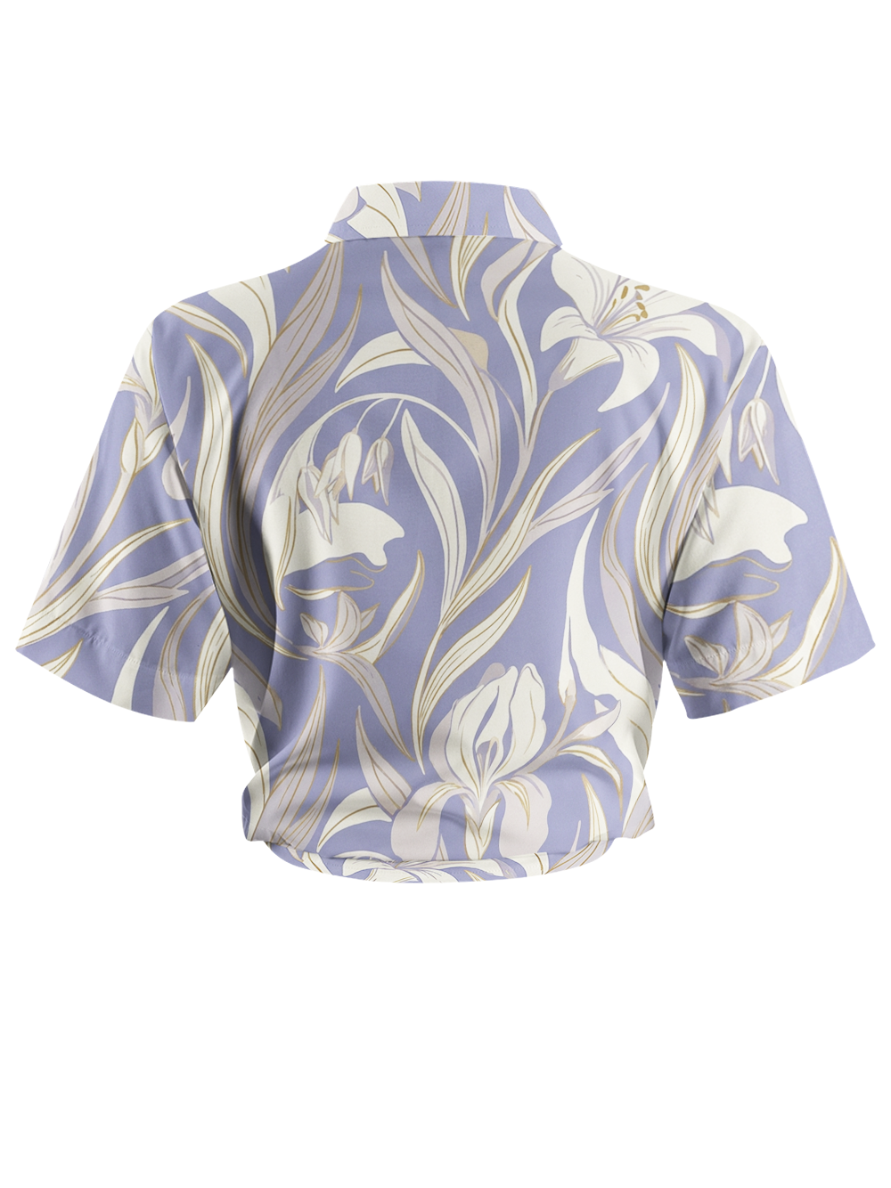 Orionride Iris Bloom Zipper Pockets Ultra Lightweight Short Sleeves Women's Gravel Shirt
