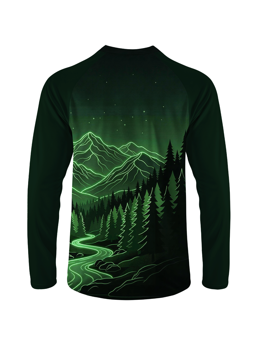 Orionride Green Forest Long Sleeve Downhill Jersey