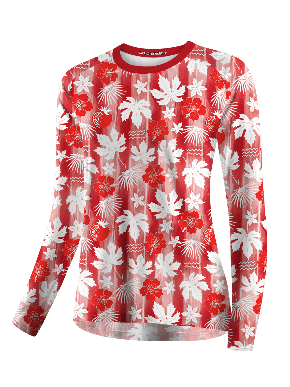 Orionride Maple Leaf Texture Women's Quick Dry Downhill Jersey