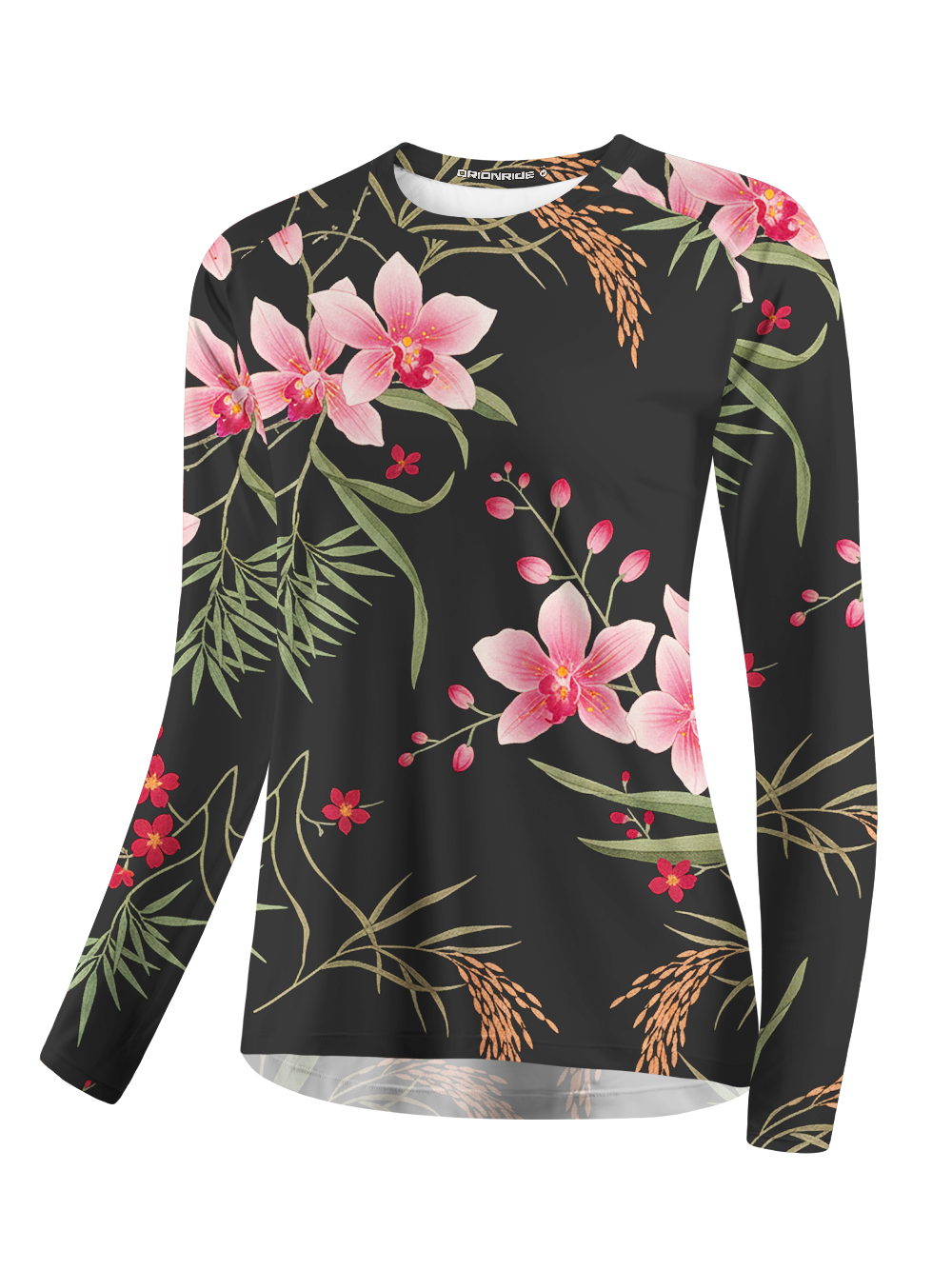 Orionride Pink Hibiscus Women's Quick Dry Downhill Jersey