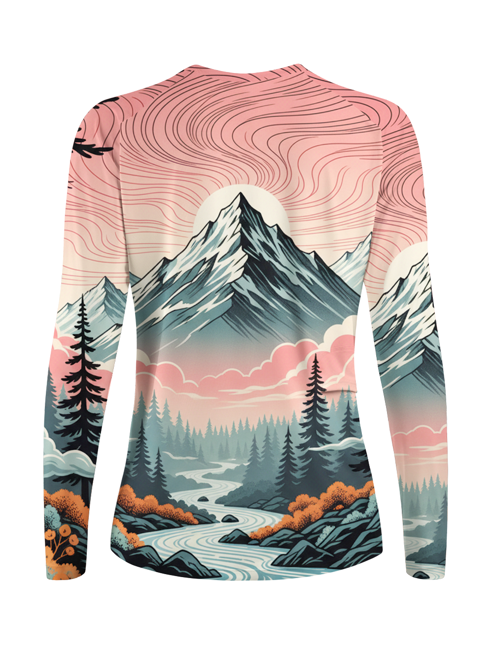 Orionride Pink Sky Women's Quick Dry Downhill Jersey