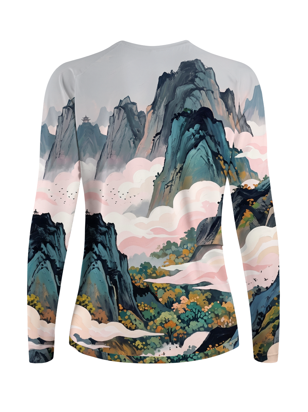 Orionride Oil Painting Of Mountains Women's Quick Dry Downhill Jersey