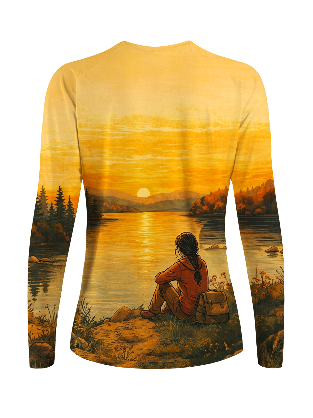 Orionride Calm Lake Surface Women's Quick Dry Downhill Jersey