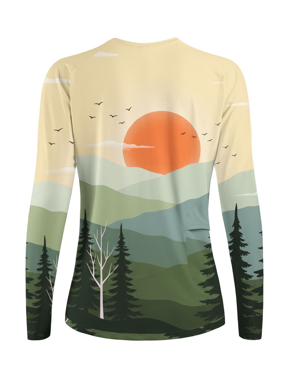 Orionride Mountain Sunset Women's Quick Dry Downhill Jersey