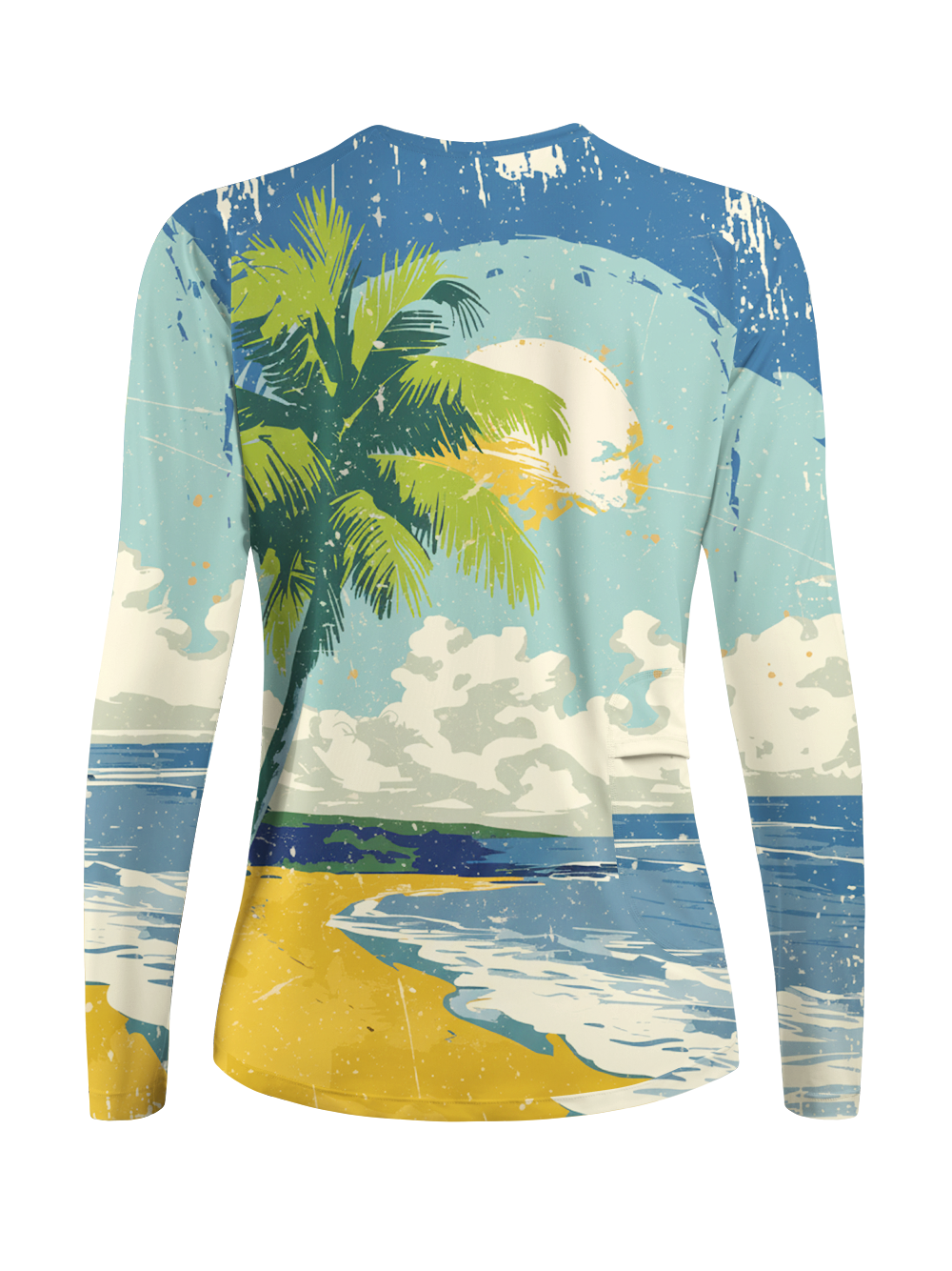 Orionride Tropical Beach Women's Quick Dry Downhill Jersey