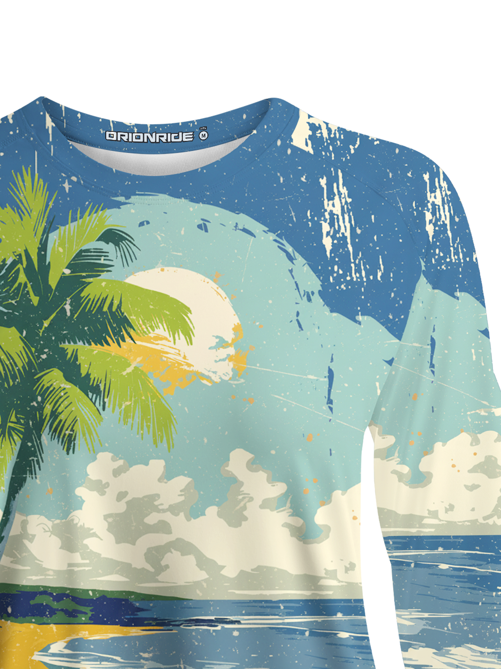 Orionride Tropical Beach Women's Quick Dry Downhill Jersey