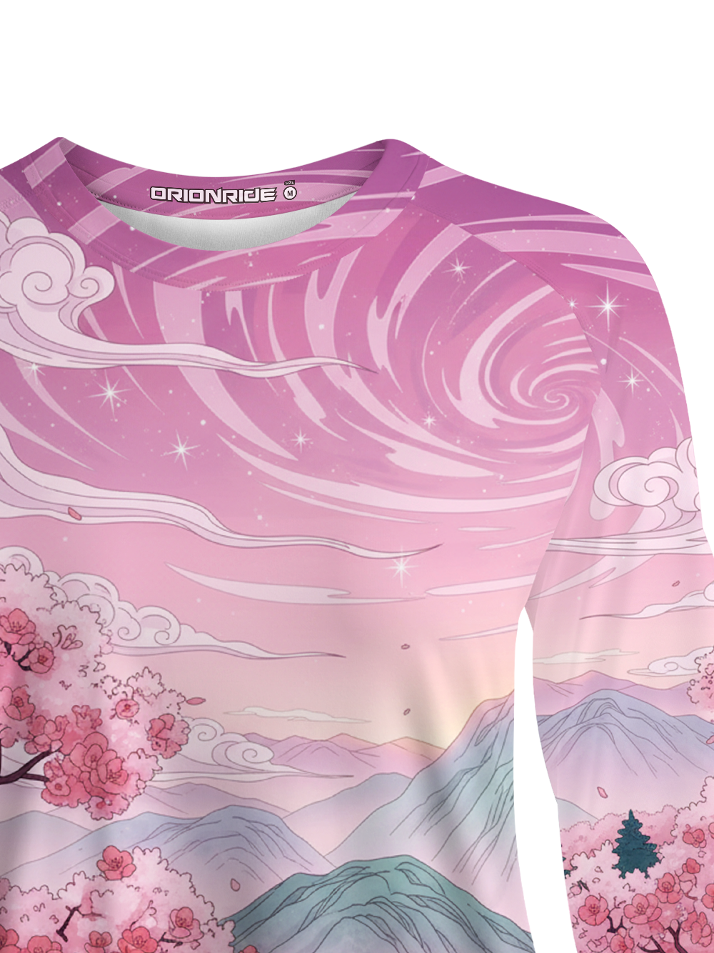 Orionride Cherry Blossom Tree Women's Quick Dry Downhill Jersey