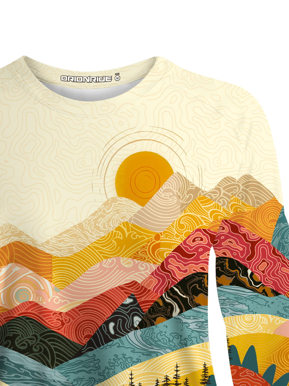 Orionride Waves And Peaks Women's Quick Dry Downhill Jersey