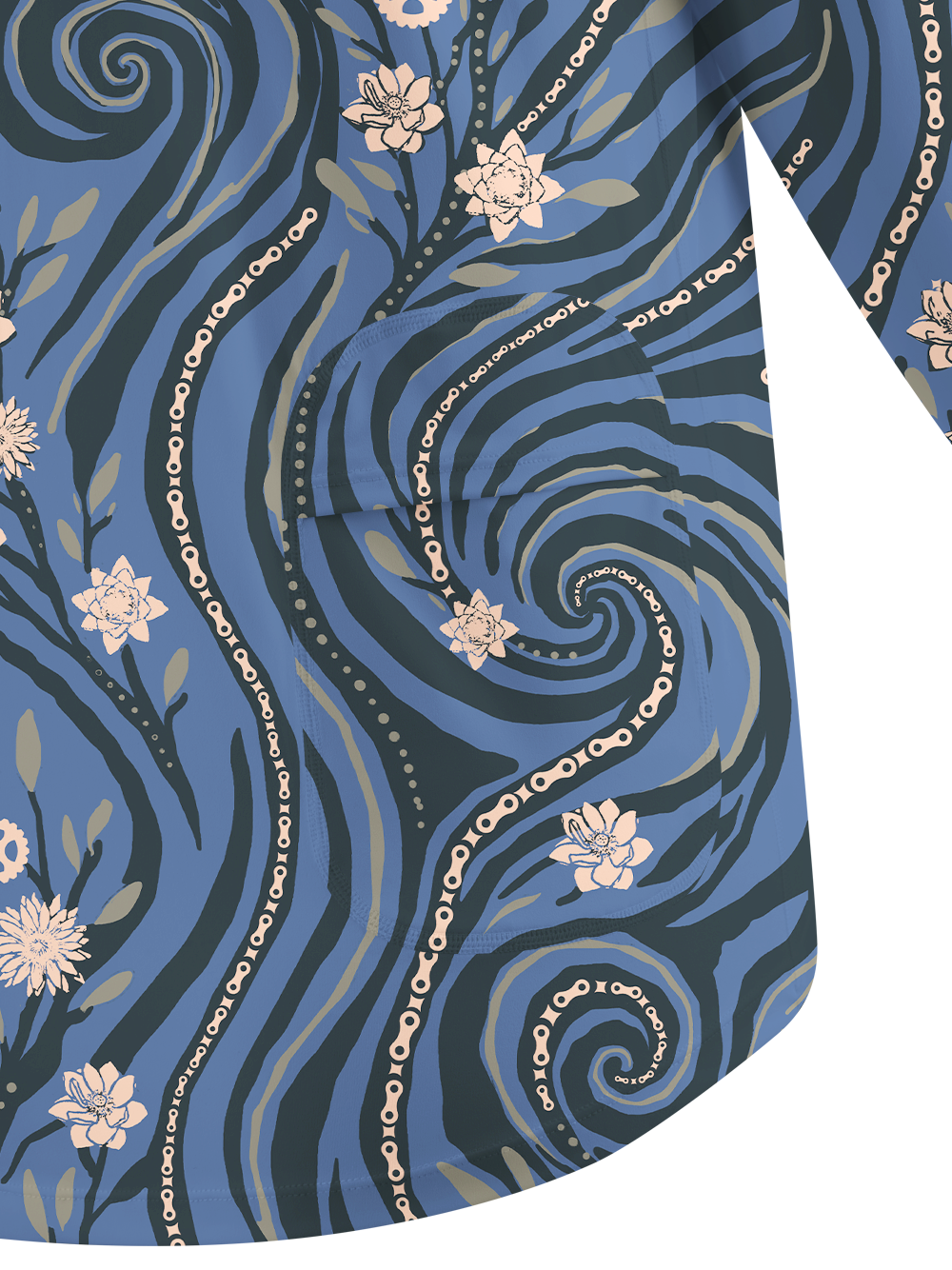 Orionride Chain Vine Flowers Women's Quick Dry Downhill Jersey