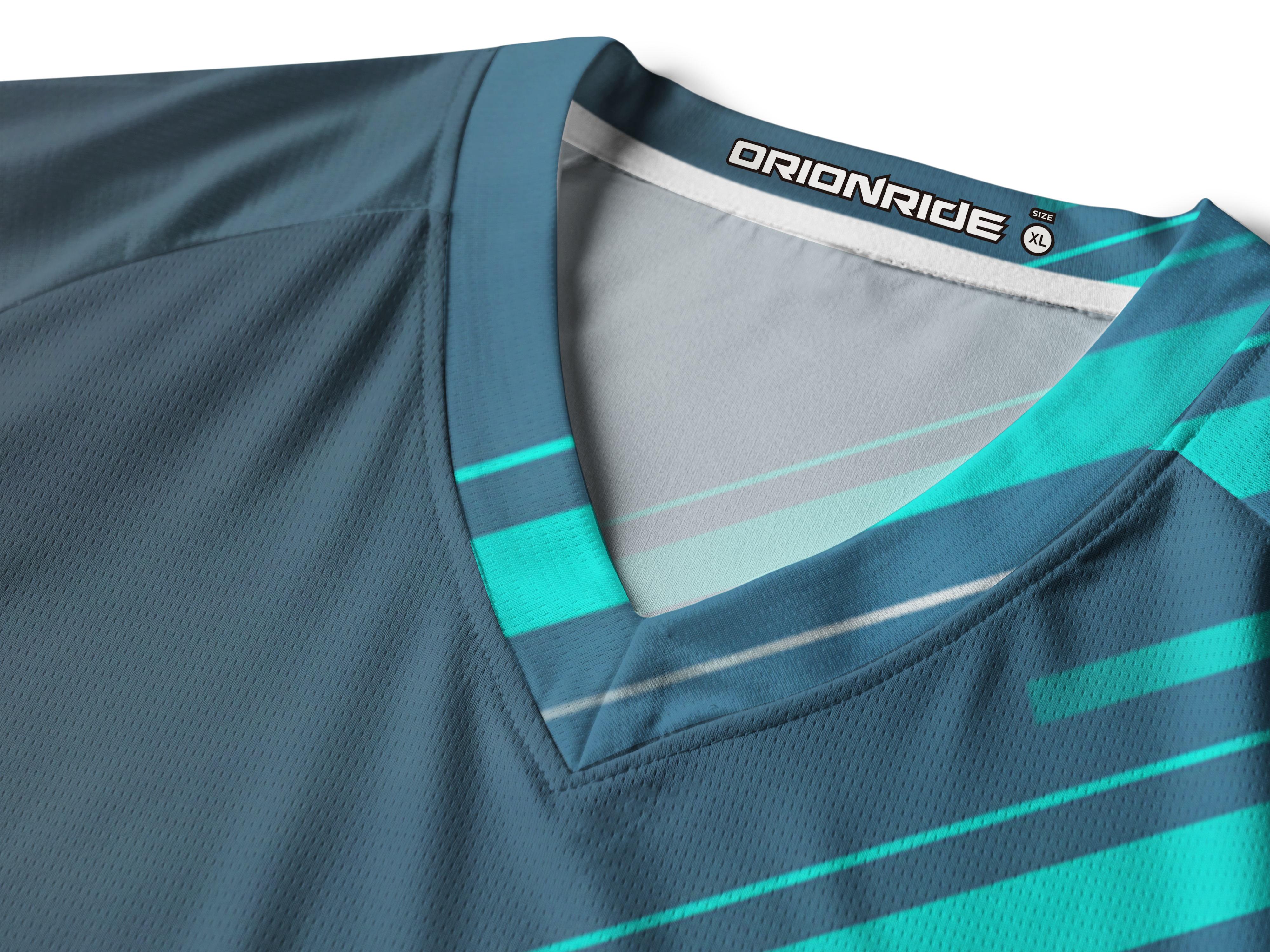 Orionride Diagonal Wide Stripes Long Sleeve Downhill Jersey